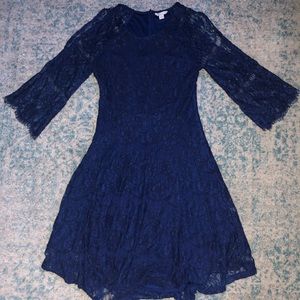 Catos navy lace dress